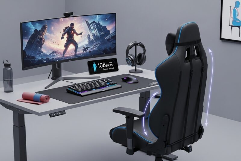 Fotele i biurka: ergonomia grania i zdrowie pleców