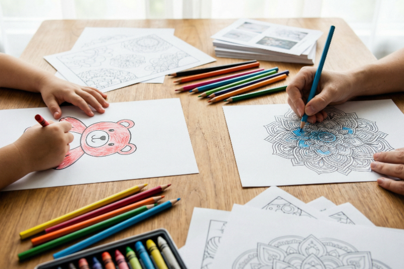 Kolorowanki – idealna alternatywa dla cyfrowej rozrywki